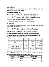 Bài tập so sánh hơn và hơn nhất - Tiếng Anh Lớp 6